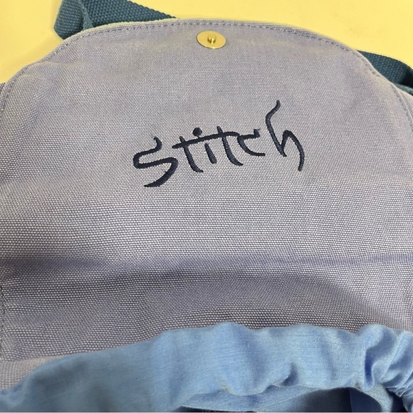 Disney World Park Lilo & Stitch Mini Backpack Purse Canvas Stitch No Sound - Picture 3 of 8